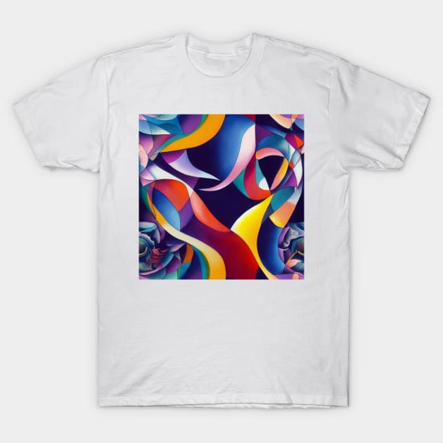 Multidimensional Swirls, One T-Shirt by EverythingSings.Art